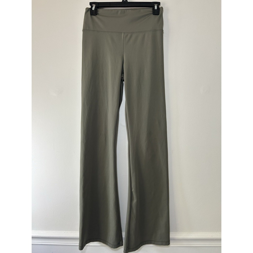 American Eagle Outfitters The Everything High Waisted Flare Legging Olive Medium